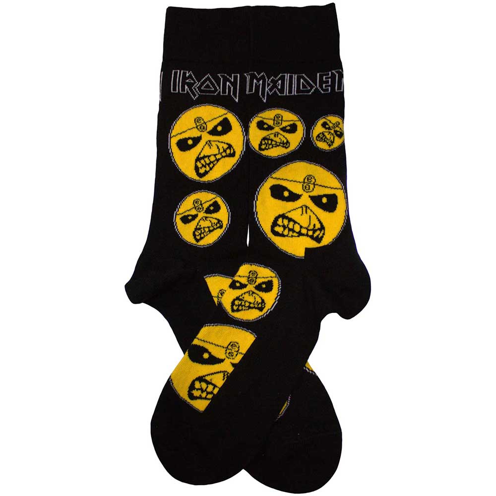 Image of Iron Maiden Unisex Ankle Socks: Piece Of Mind Rock Off