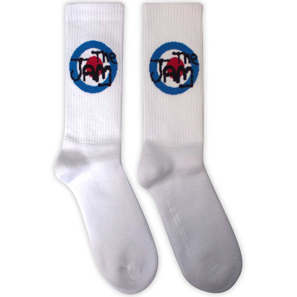 Image of The Jam Unisex Terry Socks: Target Logo Rock Off