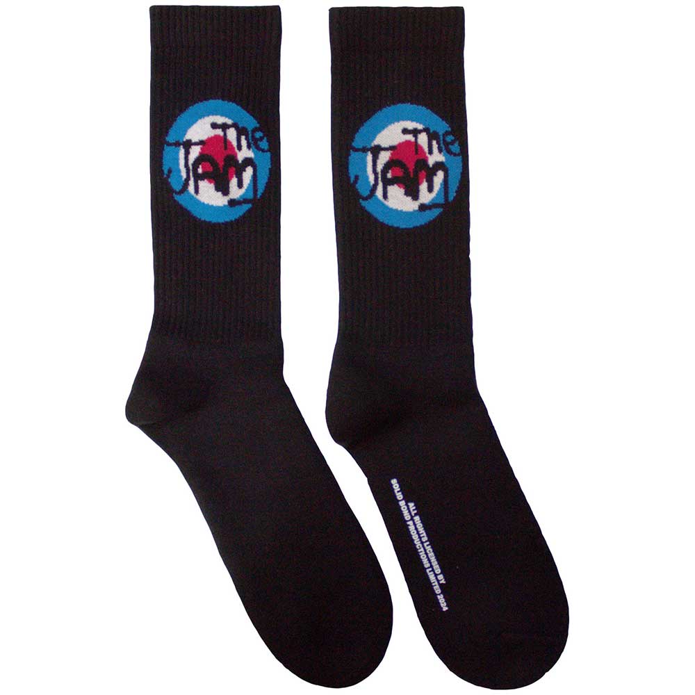 Image of The Jam Unisex Terry Socks: Target Logo Rock Off