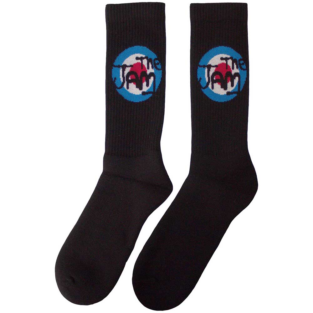 Image of The Jam Unisex Terry Socks: Target Logo Rock Off