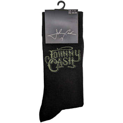 Image of Johnny Cash Unisex Ankle Socks: Text Logo