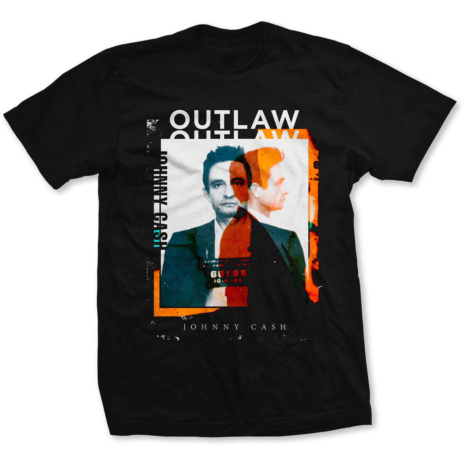Image of Johnny Cash T-shirt - Outlaw Photo Rock Off