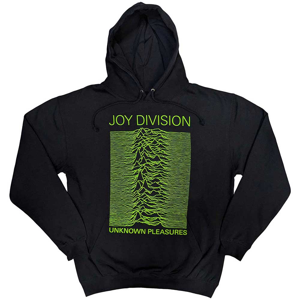 Image of Joy Division Unisex Pullover Hoodie - Unknown Pleasures Rock Off