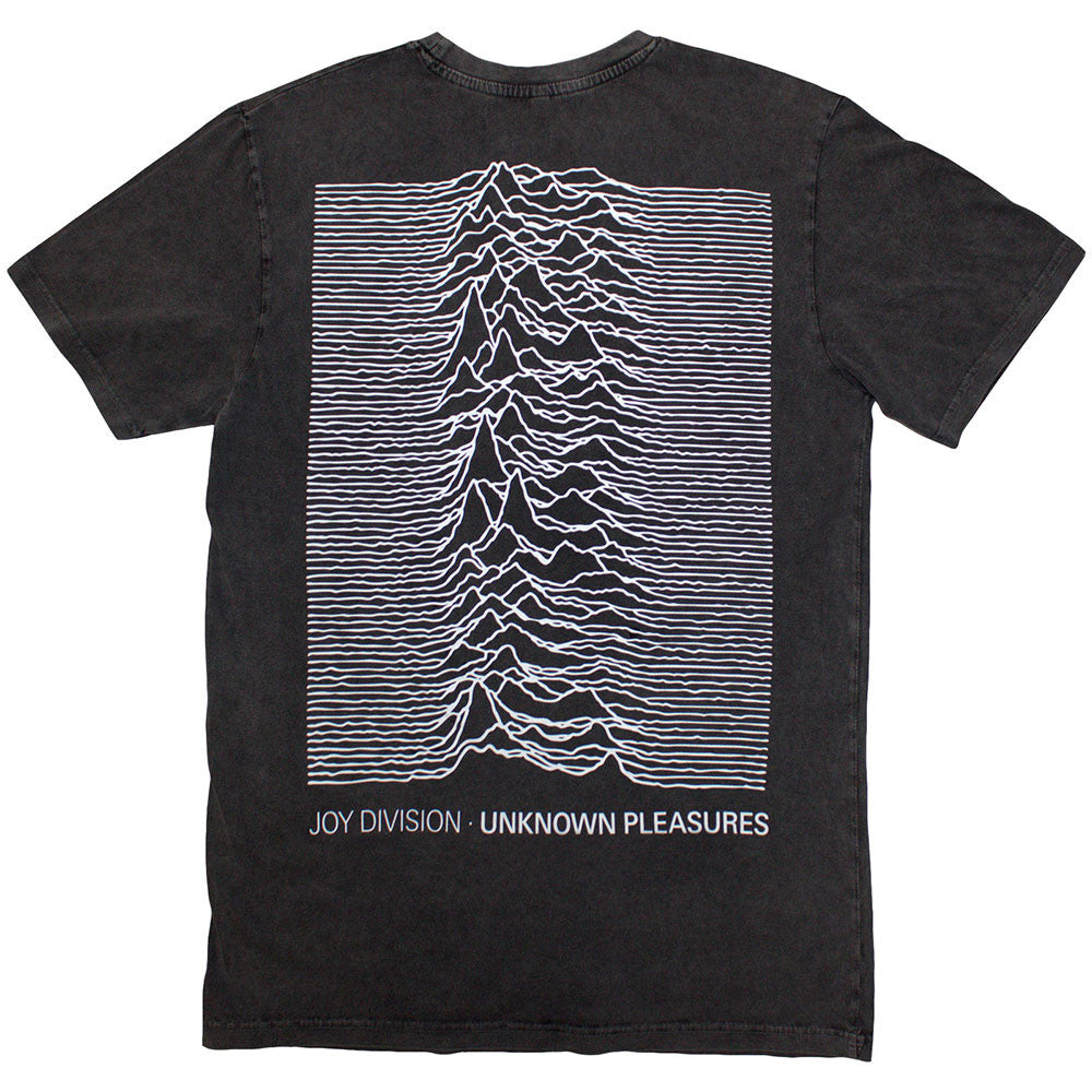Image of Joy Division Unisex Stone Wash T-Shirt: Pulsar Pocket Wave