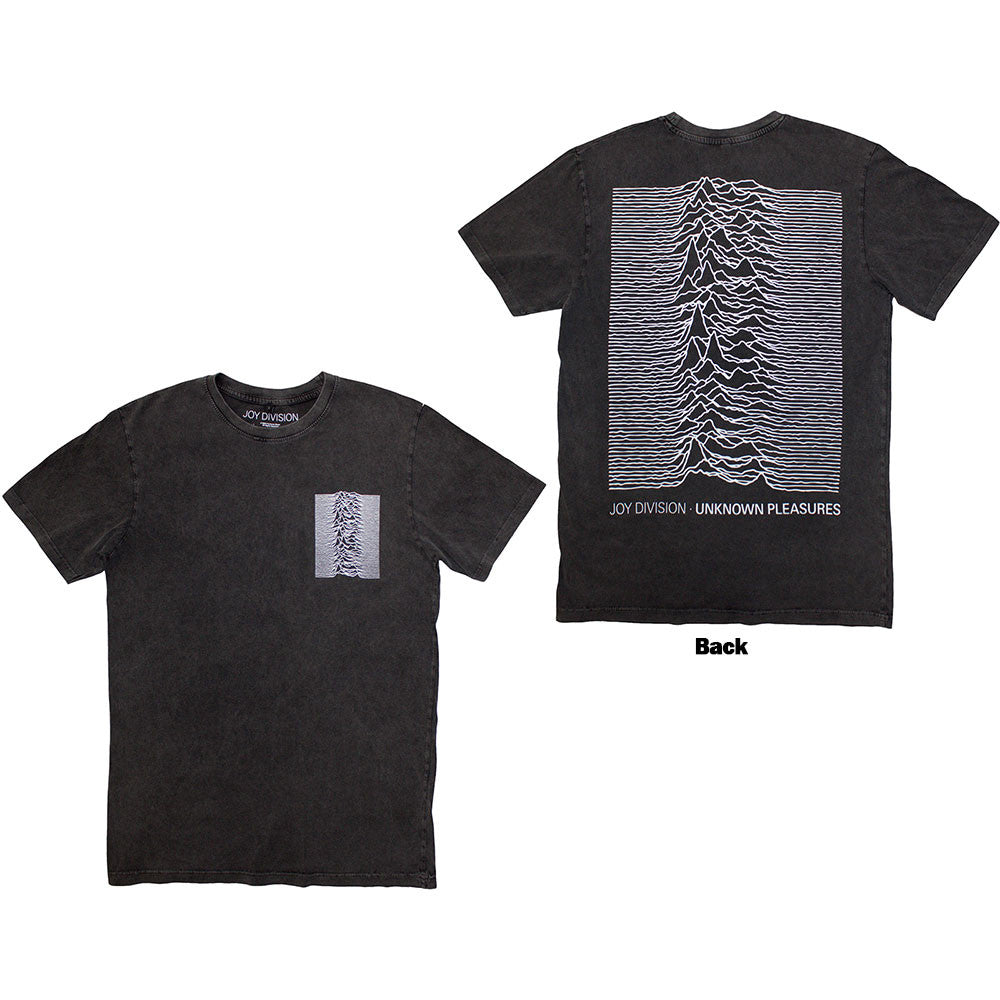 Image of Joy Division Unisex Stone Wash T-Shirt: Pulsar Pocket Wave