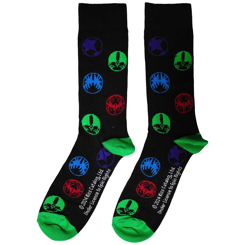 Image of KISS Unisex Ankle Socks: Icons Rock Off