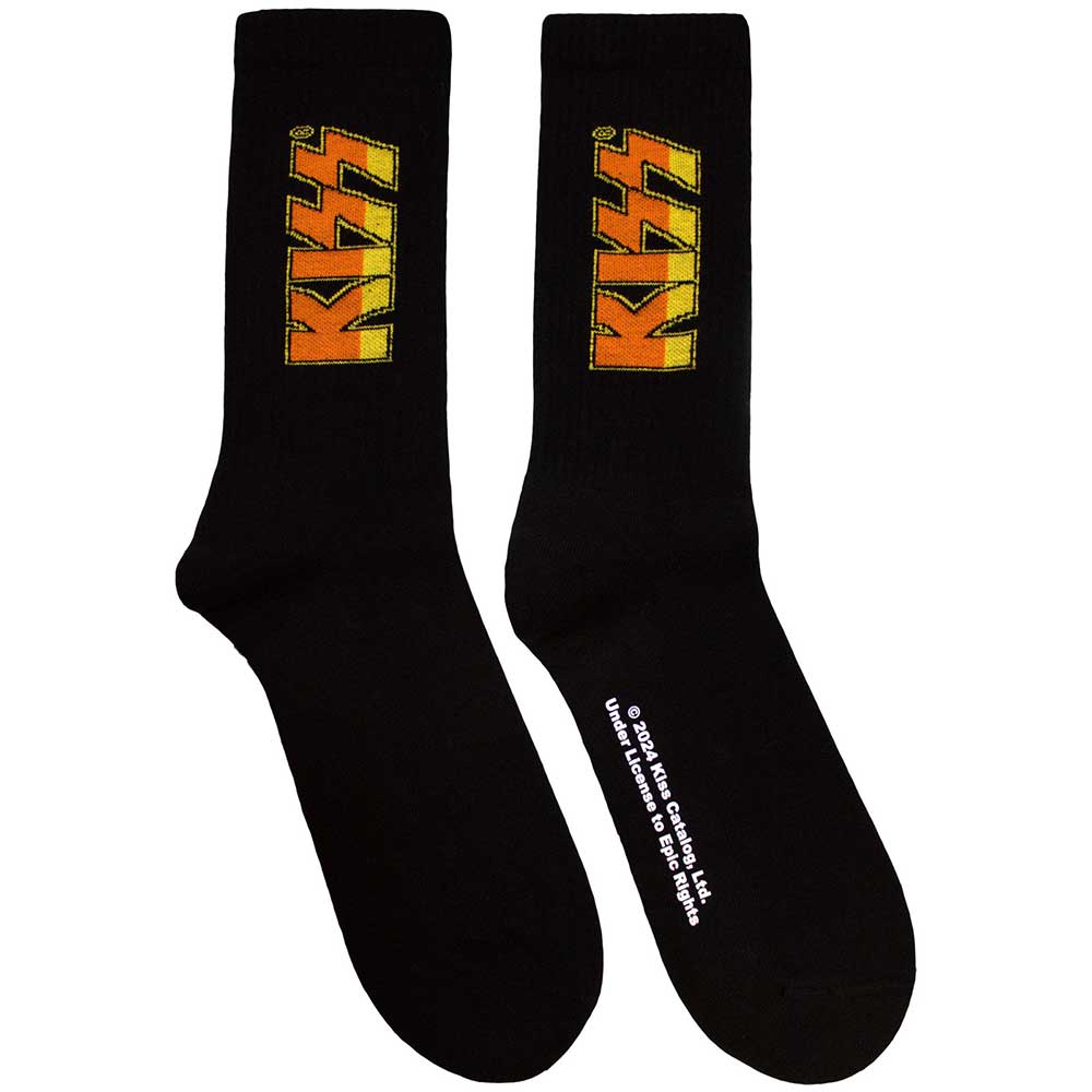 Image of KISS Unisex Terry Socks: Classic Logo Rock Off