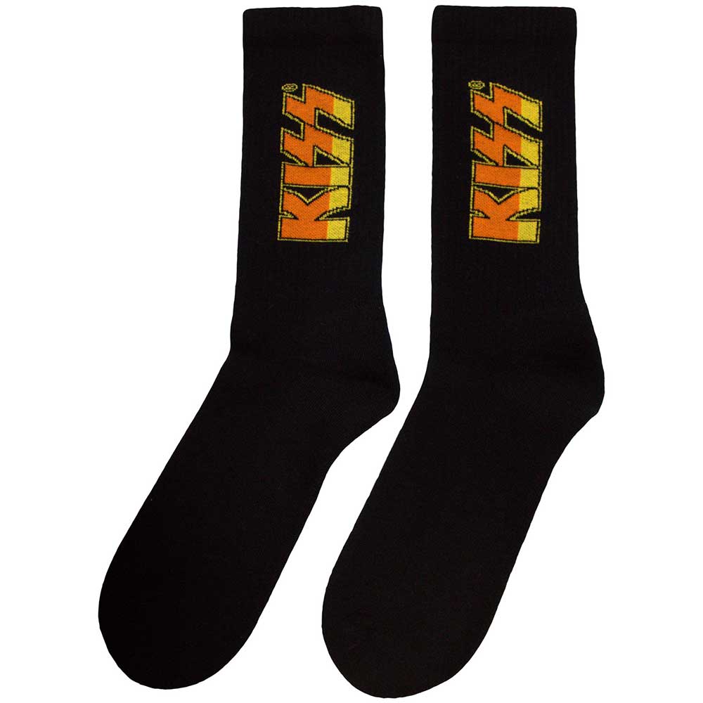 Image of KISS Unisex Terry Socks: Classic Logo Rock Off