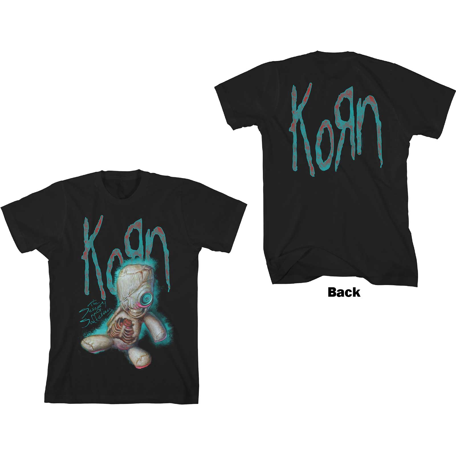 Image of KORN Unisex T-shirt- SOS DOLL Rock Off