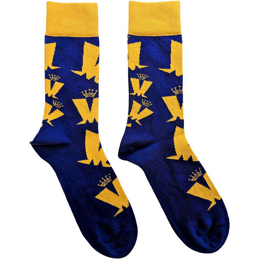 Image of Madness Unisex Ankle Socks: Crown & M Pattern Rock Off