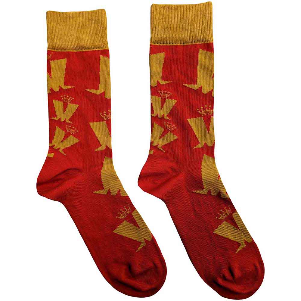 Image of Madness Unisex Ankle Socks: Crown & M Pattern Rock Off
