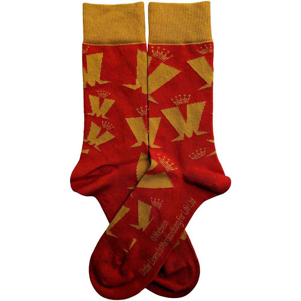 Image of Madness Unisex Ankle Socks: Crown & M Pattern Rock Off