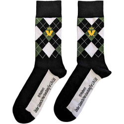 Image of Madness Unisex Ankle Socks: Crown & M Green Diamond
