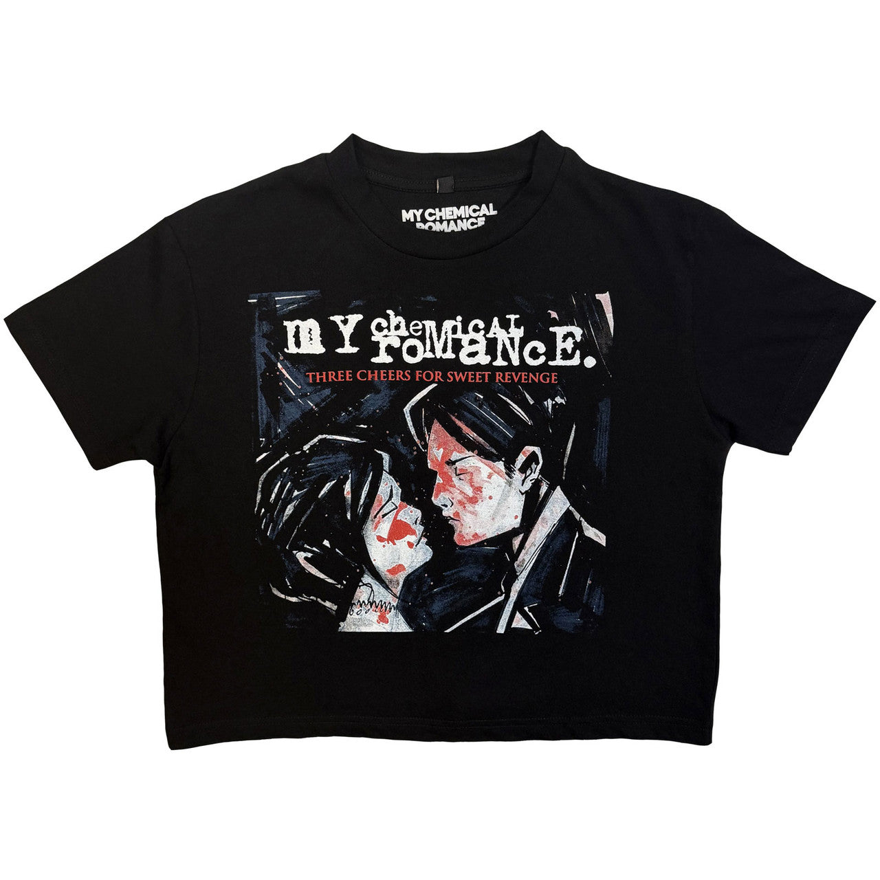 Image of My Chemical Romance Ladies Crop Top: Three Cheers