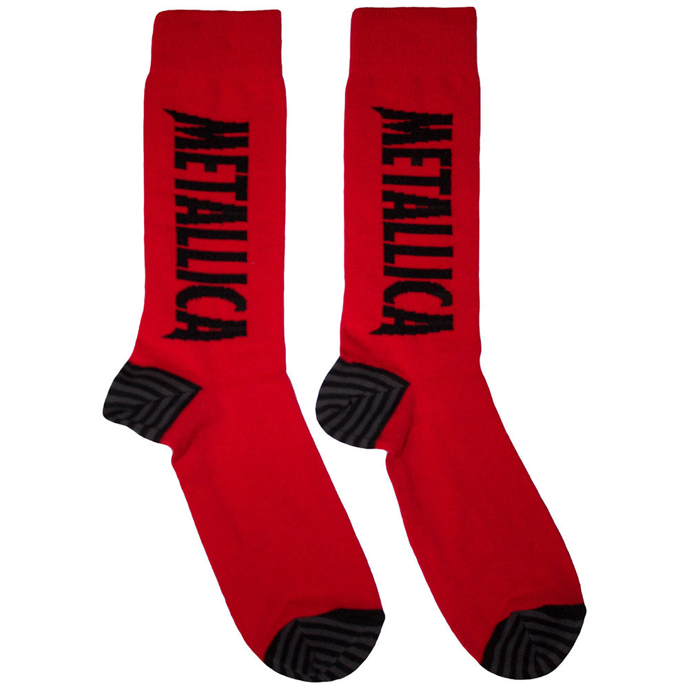 Image of Metallica Unisex Ankle Socks: Stressed Logo Rock Off