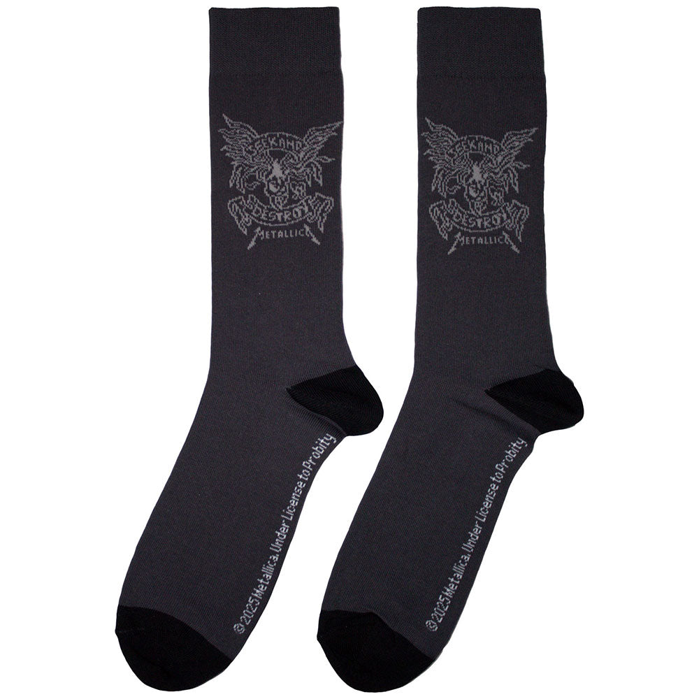 Metallica Unisex Ankle Socks: Seek & Destroy