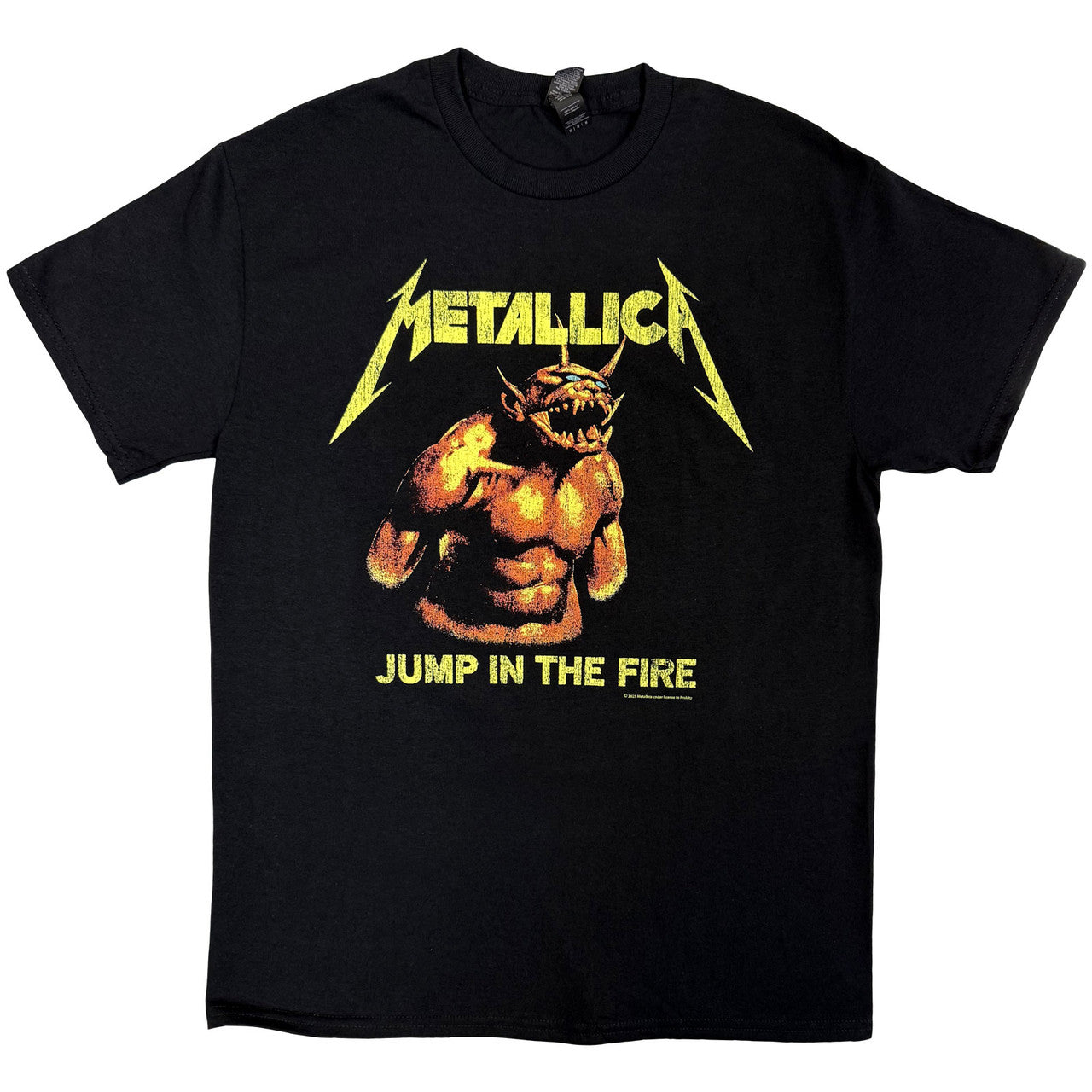 Image of Metallica Unisex T-Shirt: Jump In The Fire Vintage (Black)