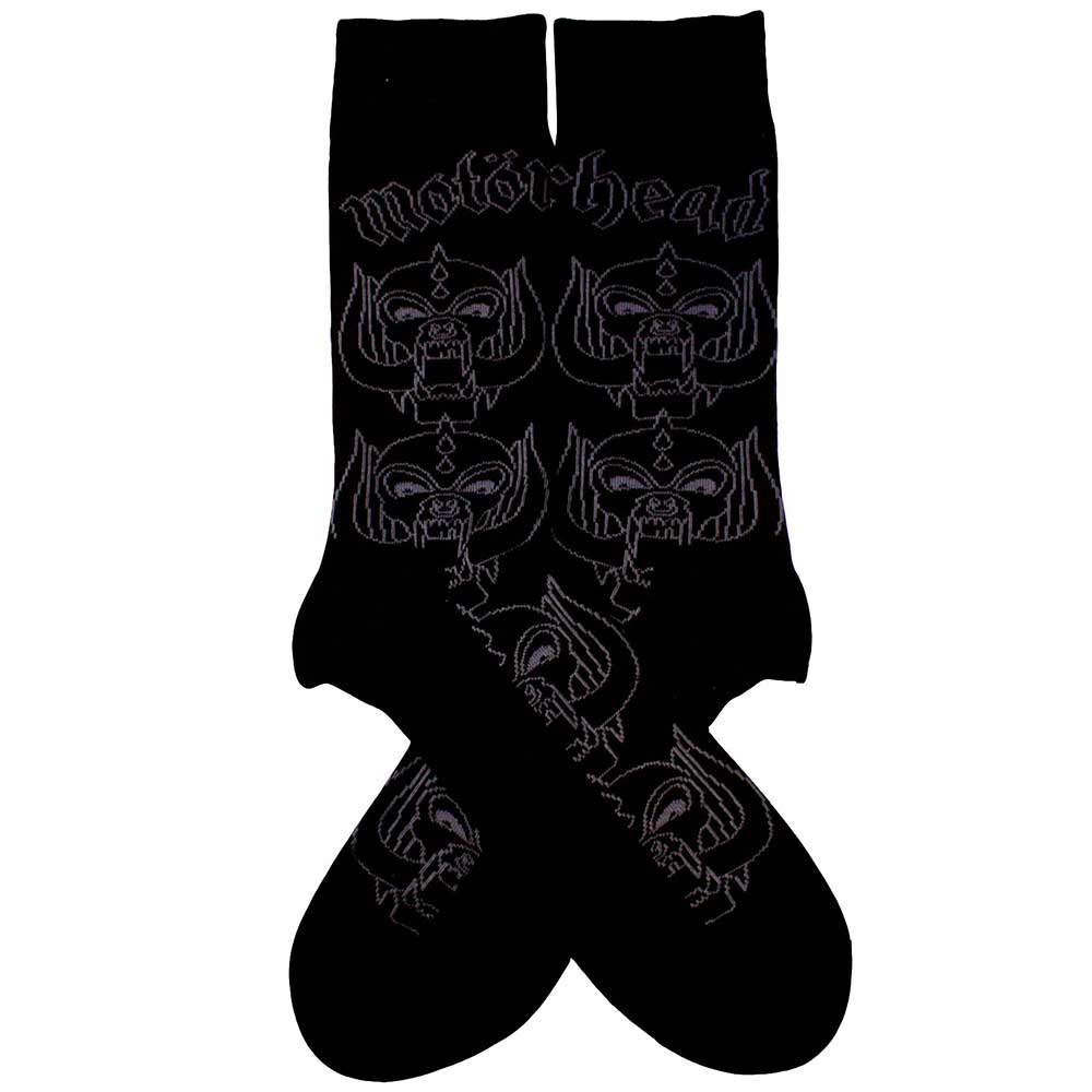 Motorhead Unisex Ankle Socks: Warpig Outlines