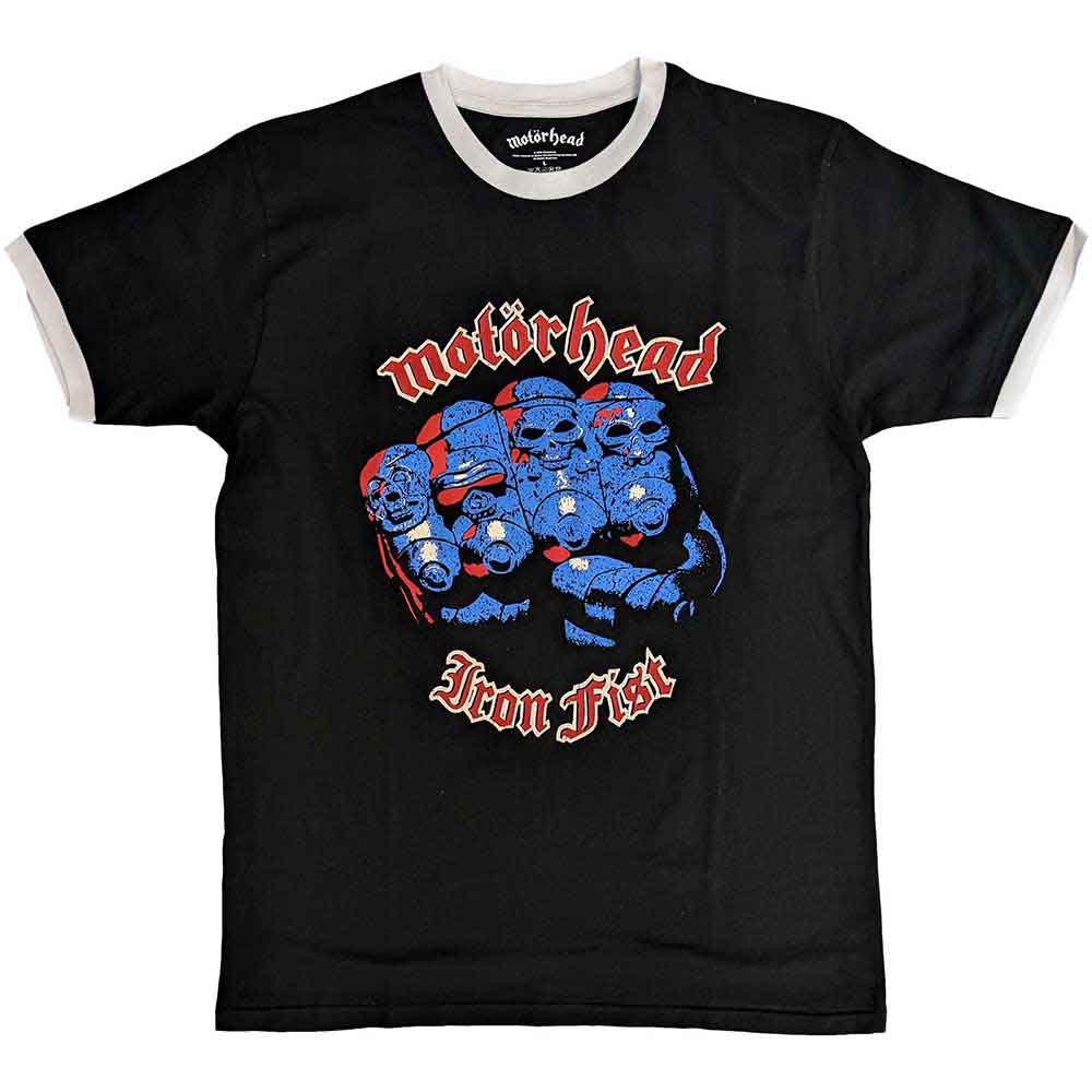 Image of Motörhead Unisex Ringer T-shirt - Iron Fist Rock Off