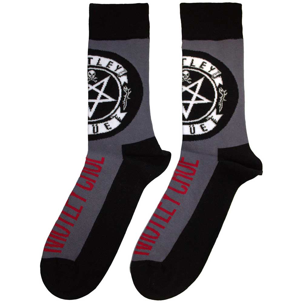 Image of Motley Crue Unisex Ankle Socks: Pentagram Circle Rock Off