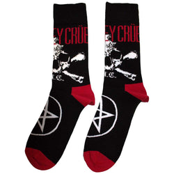 Image of Motley Crue Unisex Ankle Socks: Skull & Crossbones
