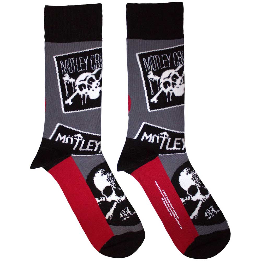 Image of Motley Crue Unisex Ankle Socks: Logos Rock Off