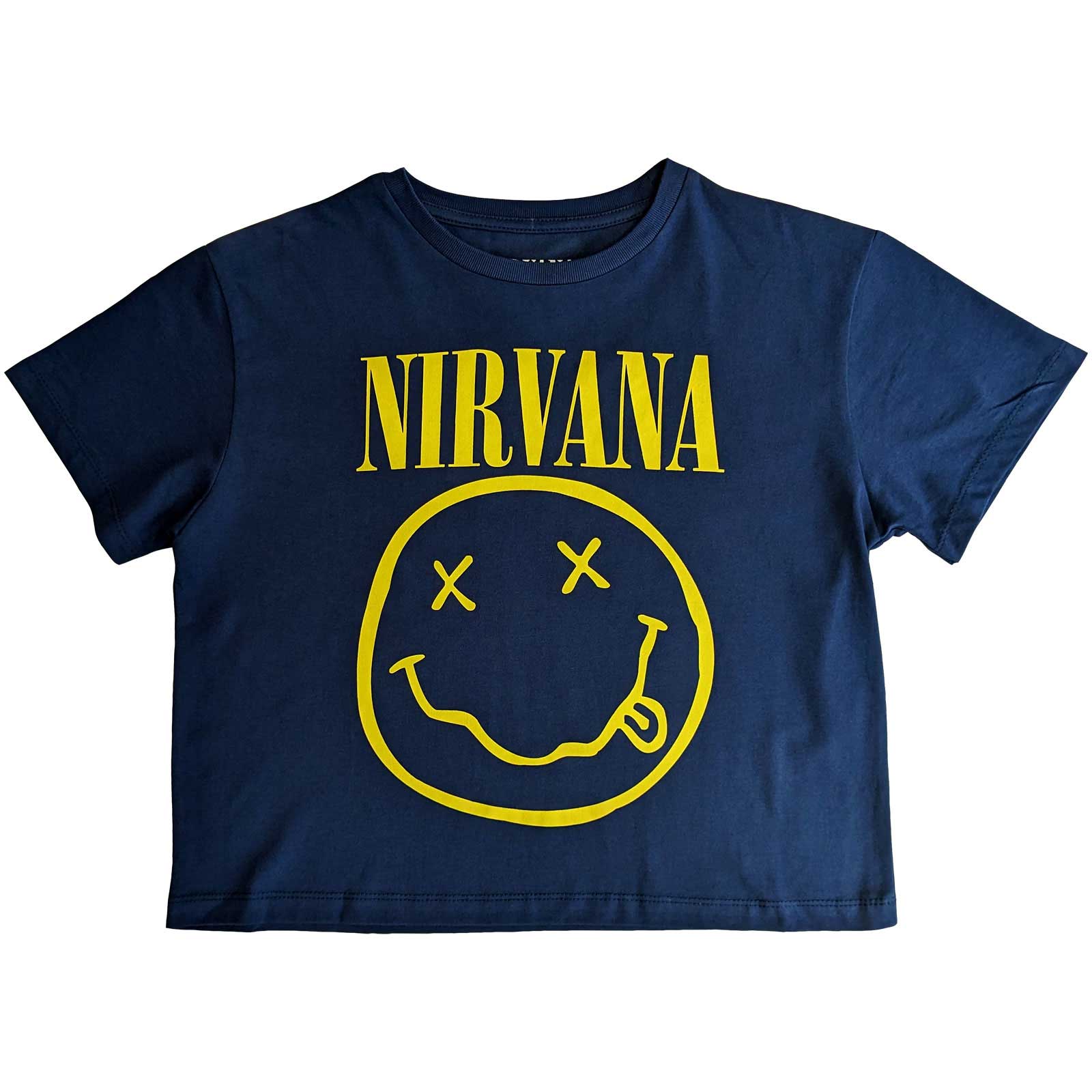 Image of Nirvana Crop Top - Smiley Rock Off