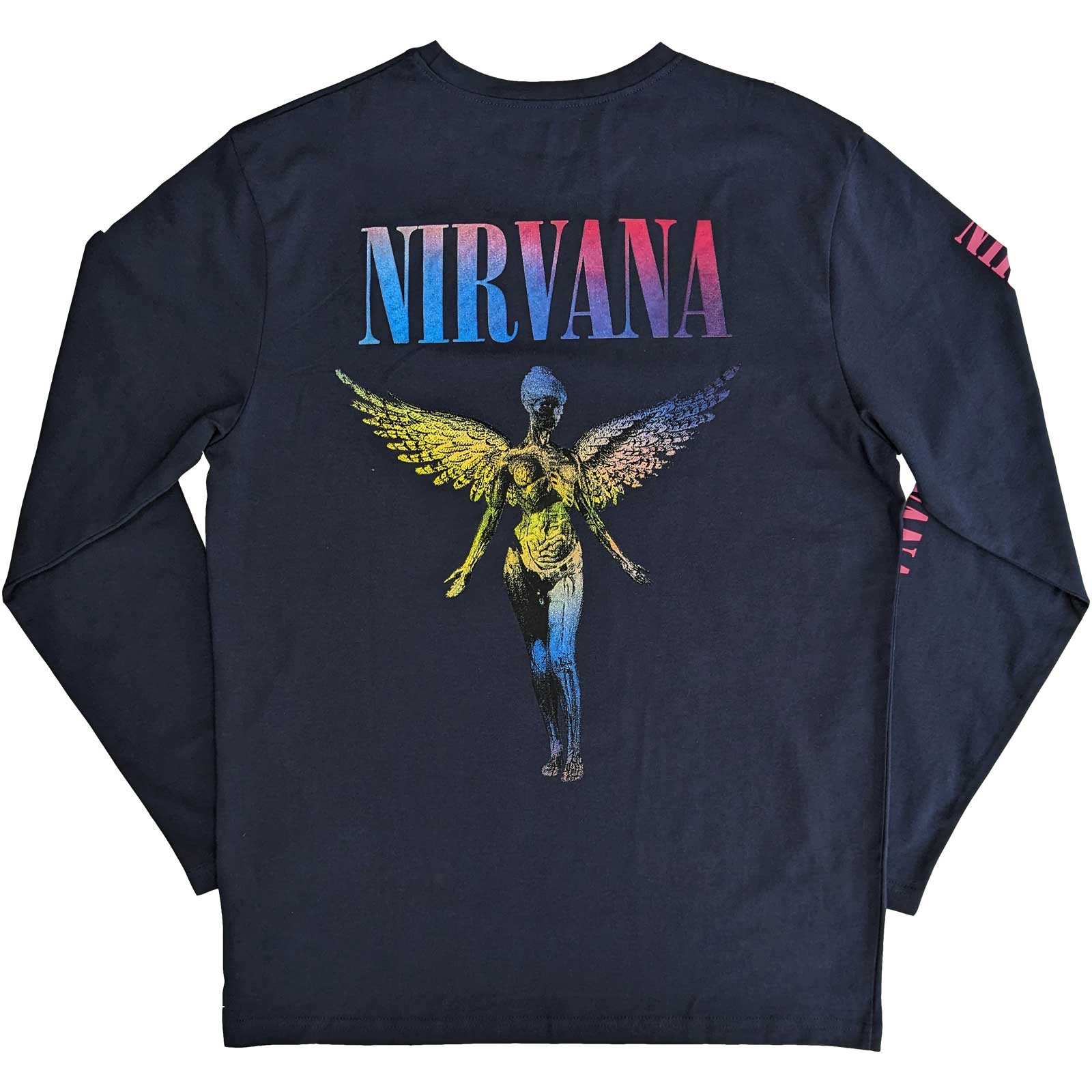 Image of Nirvana Unisex Long Sleeve T-shirt - Angelic Rock Off