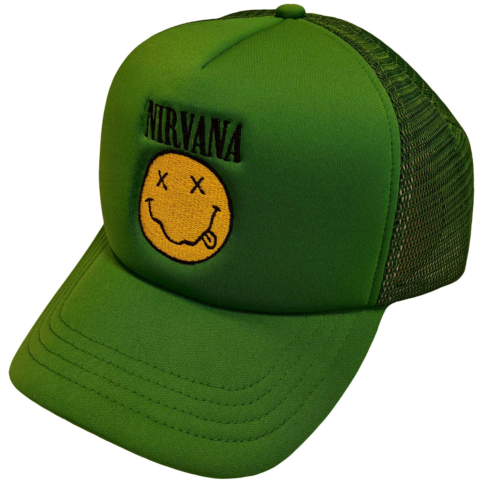 Image of Nirvana Unisex Baseball Cap: Happy Face Rock Off