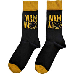 Image of Nirvana Unisex Ankle Socks: Logo Stacked