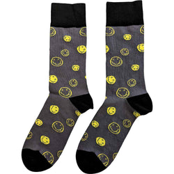Image of Nirvana Unisex Ankle Socks: Mixed Happy Faces