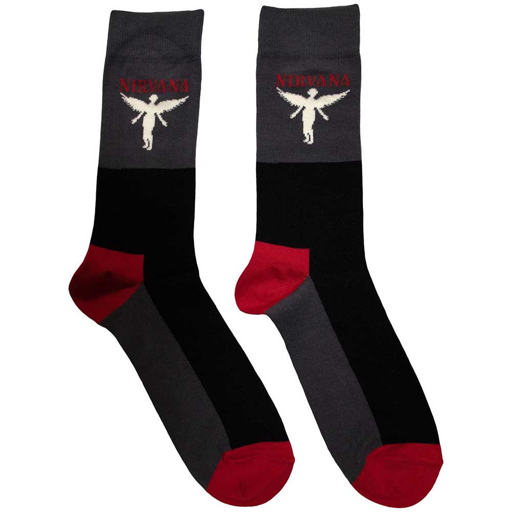 Image of Nirvana Unisex Terry Socks: In Utero Rock Off