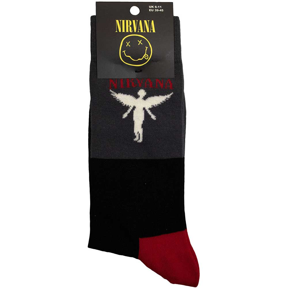 Image of Nirvana Unisex Terry Socks: In Utero Rock Off