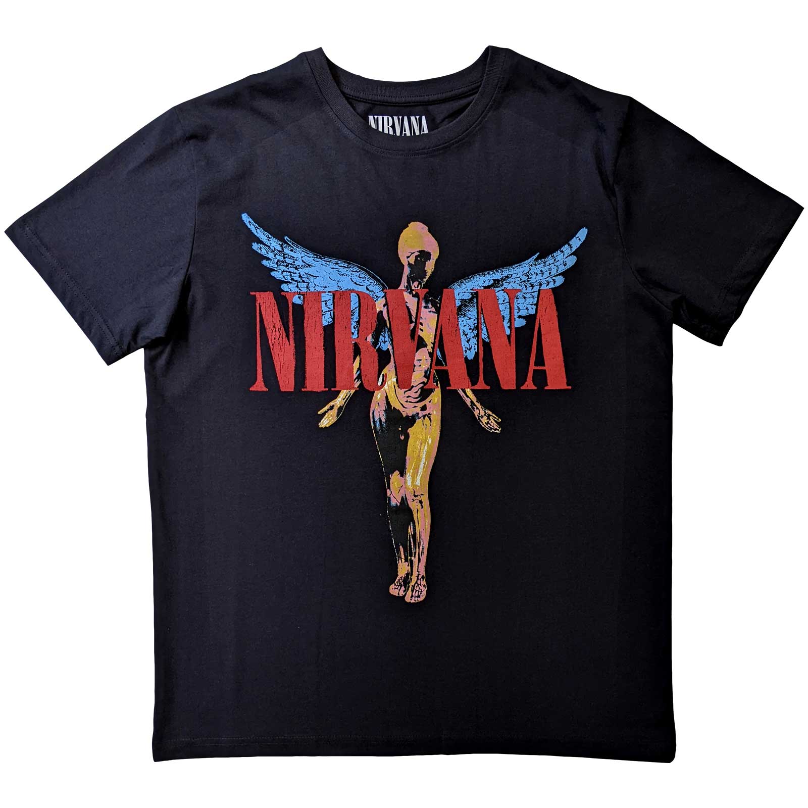 Nirvana Unisex T-Shirt - Angelic, Black