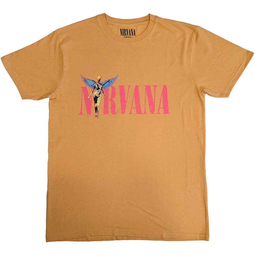 Image of Nirvana Unisex T-Shirt - Angelic, Orange Rock Off