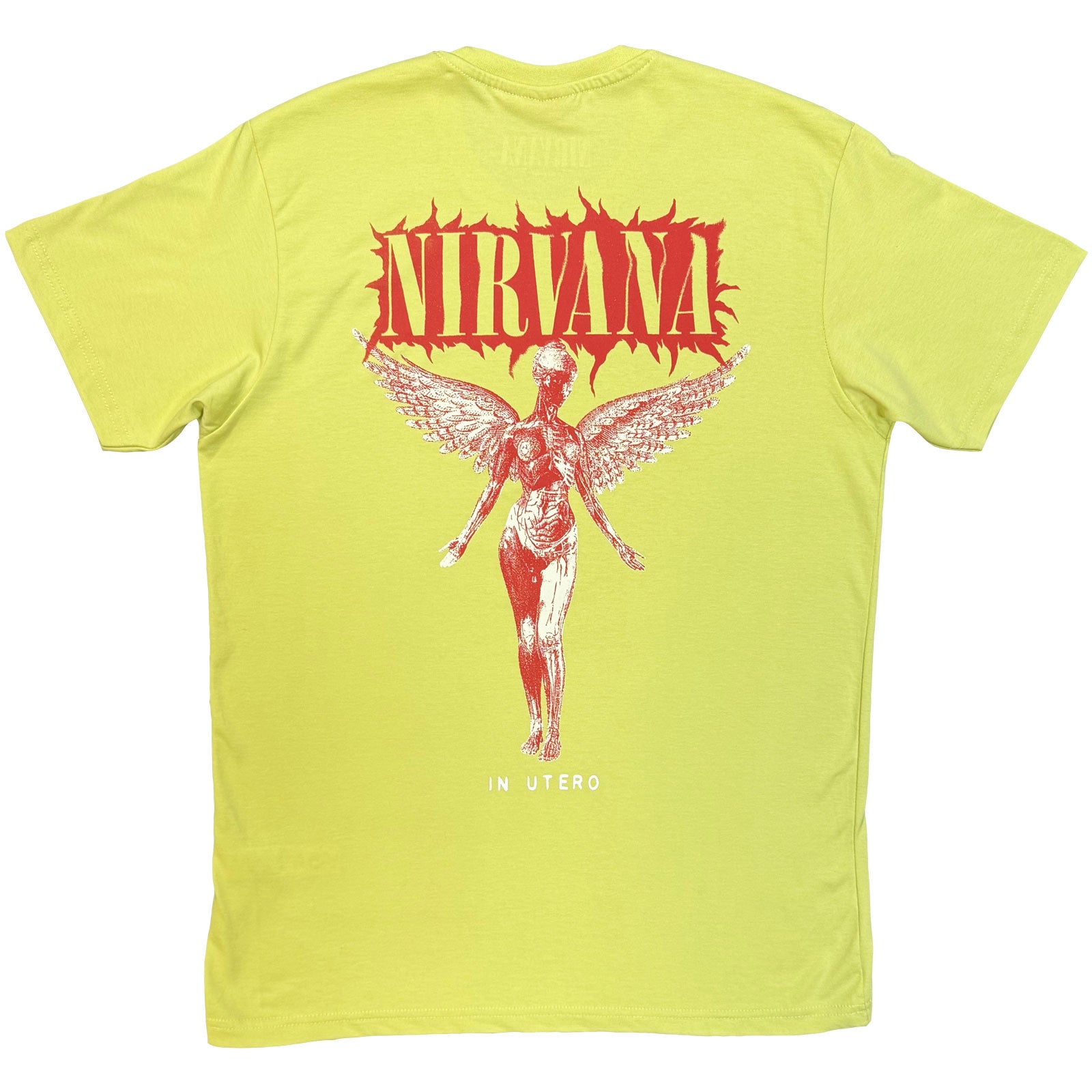 Image of Nirvana Unisex Unplugged T-Shirt: In Utero Angel (Back Print)