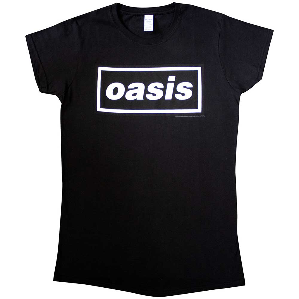 Image of Oasis Ladies T-shirt , Decca Logo Rock Off