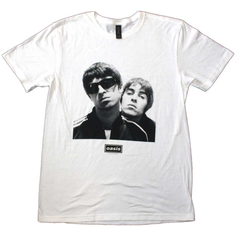 Image of Liam Gallagher Unisex T-shirt , NOEL & LIAM Square Photo Amplified