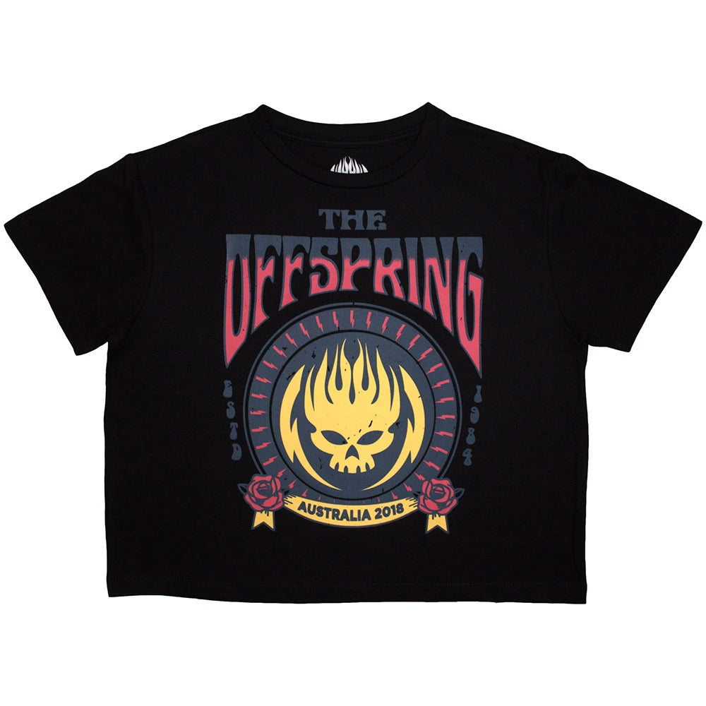 Image of The Offspring Ladies Crop Top: Australia 2018
