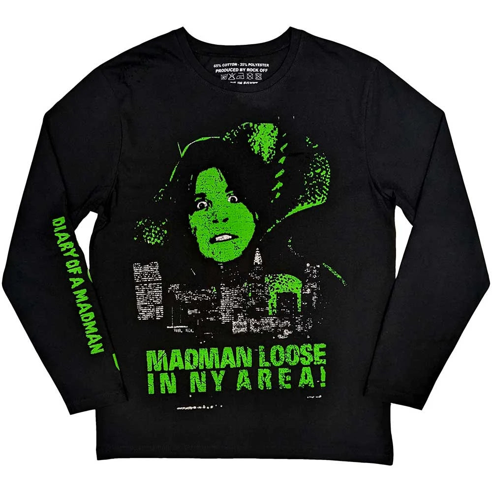 Image of Ozzy Osbourne Unisex Long Sleeve T-Shirt: Madman Loos