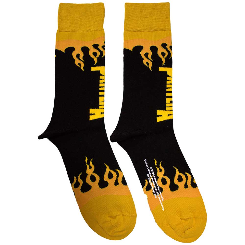 Image of Pantera Unisex Ankle Socks: Flame Rock Off