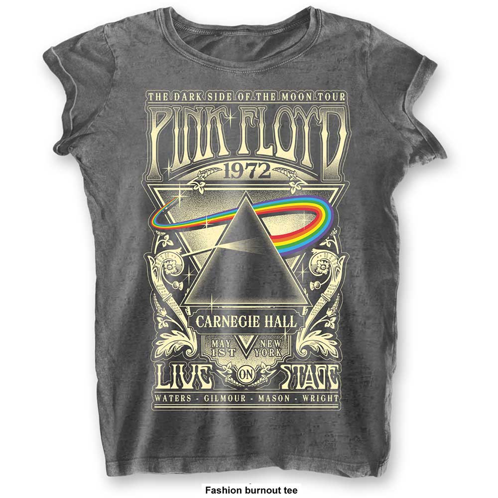 Image of Women's Pink Floyd T-shirt - Carnegie Hall Rock Off