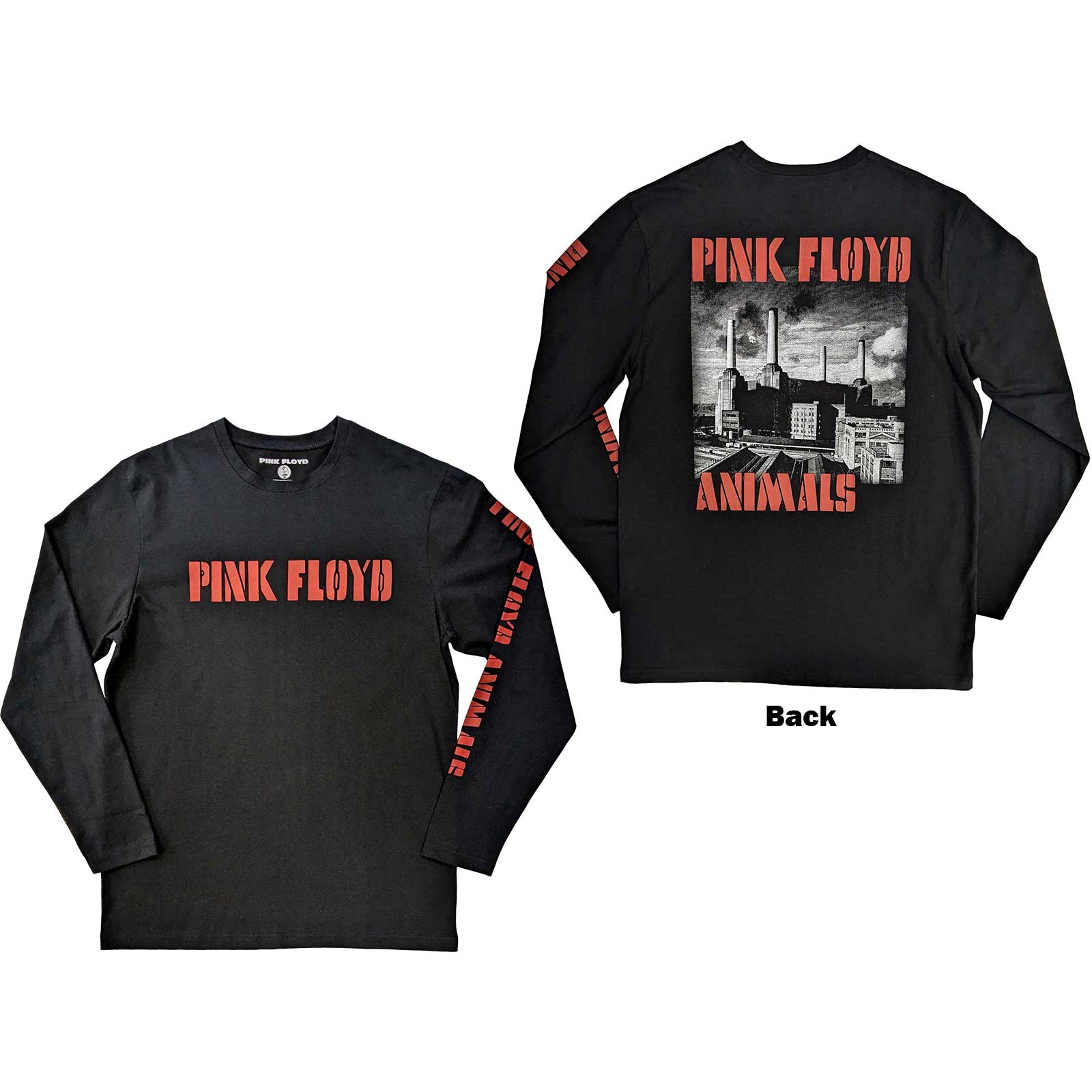 Image of Pink Floyd Long Sleeve T-shirt , Animals Backstage Originals