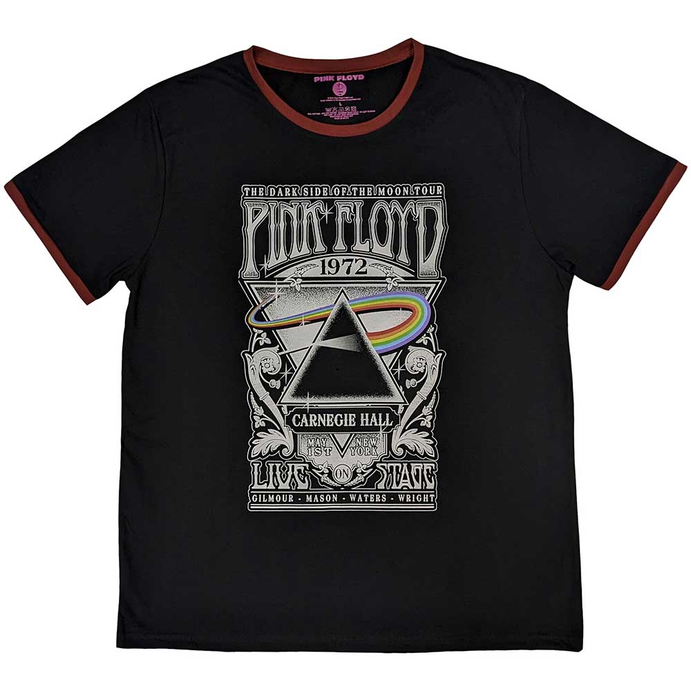Pink Floyd Unisex Ringer T-shirt - Carnegie Hall 1972