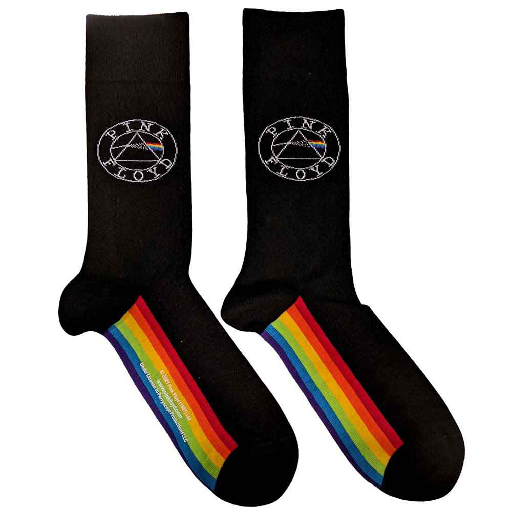 Image of Pink Floyd Unisex Ankle Socks: Spectrum Sole Rock Off