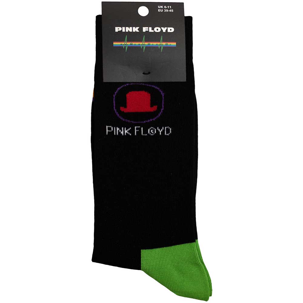 Image of Pink Floyd Unisex Ankle Socks: Bowler Hat Rock Off