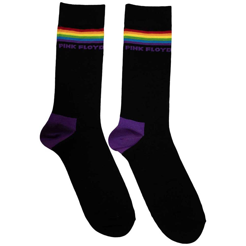 Image of Pink Floyd Unisex Ankle Socks: Prism Stripes Rock Off