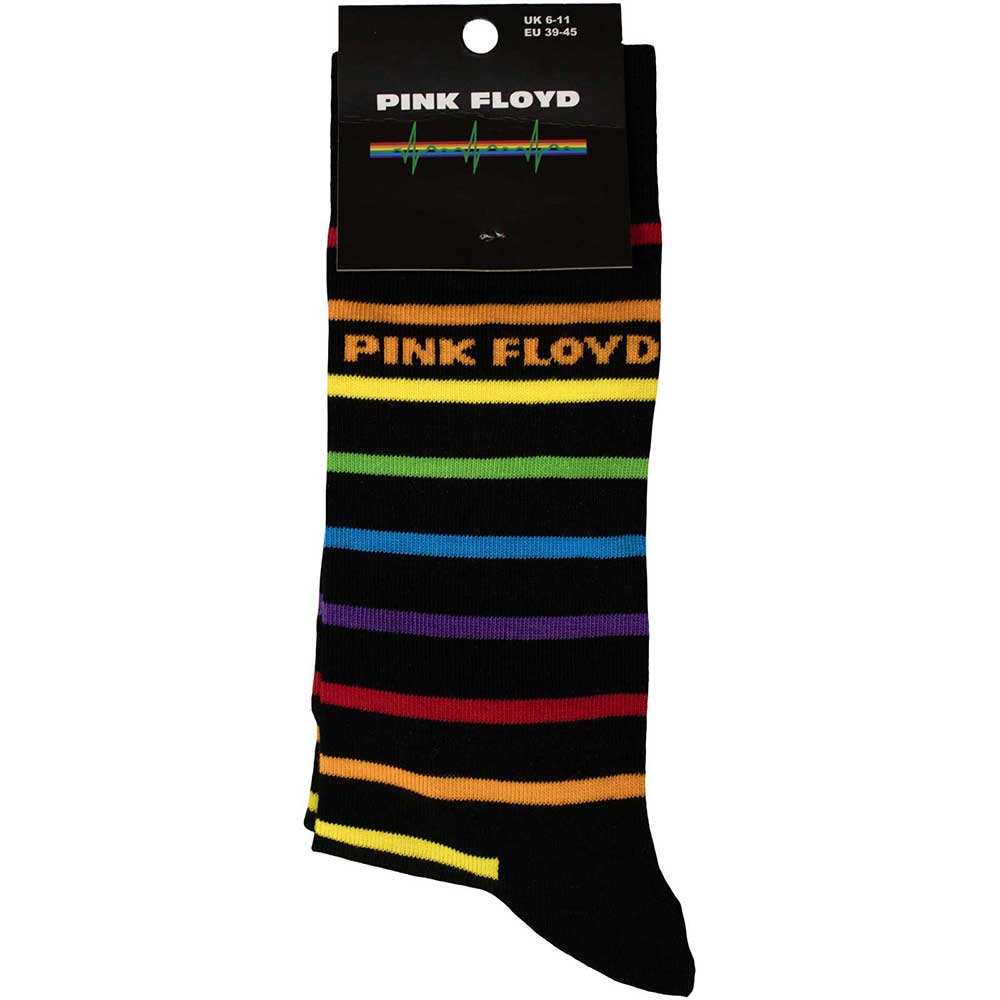 Image of Pink Floyd Unisex Ankle Socks: Wide Stripes Rock Off