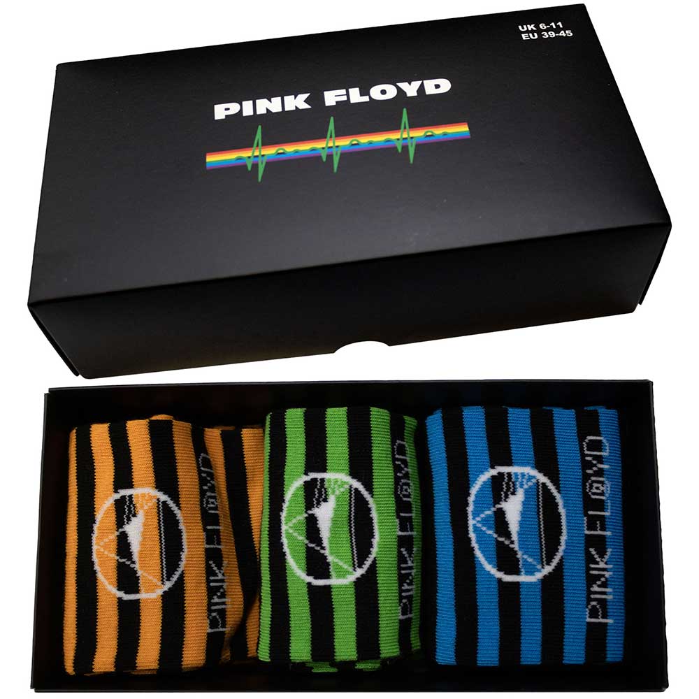 Pink Floyd Unisex Ankle Socks Set: Mono Prism
