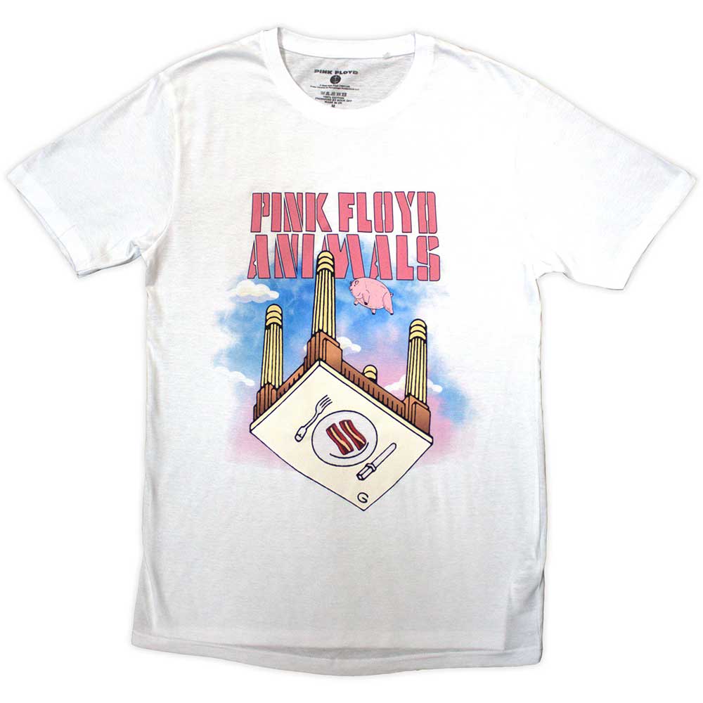 Image of Pink Floyd T-shirt - Animals Bacon Table Rock Off